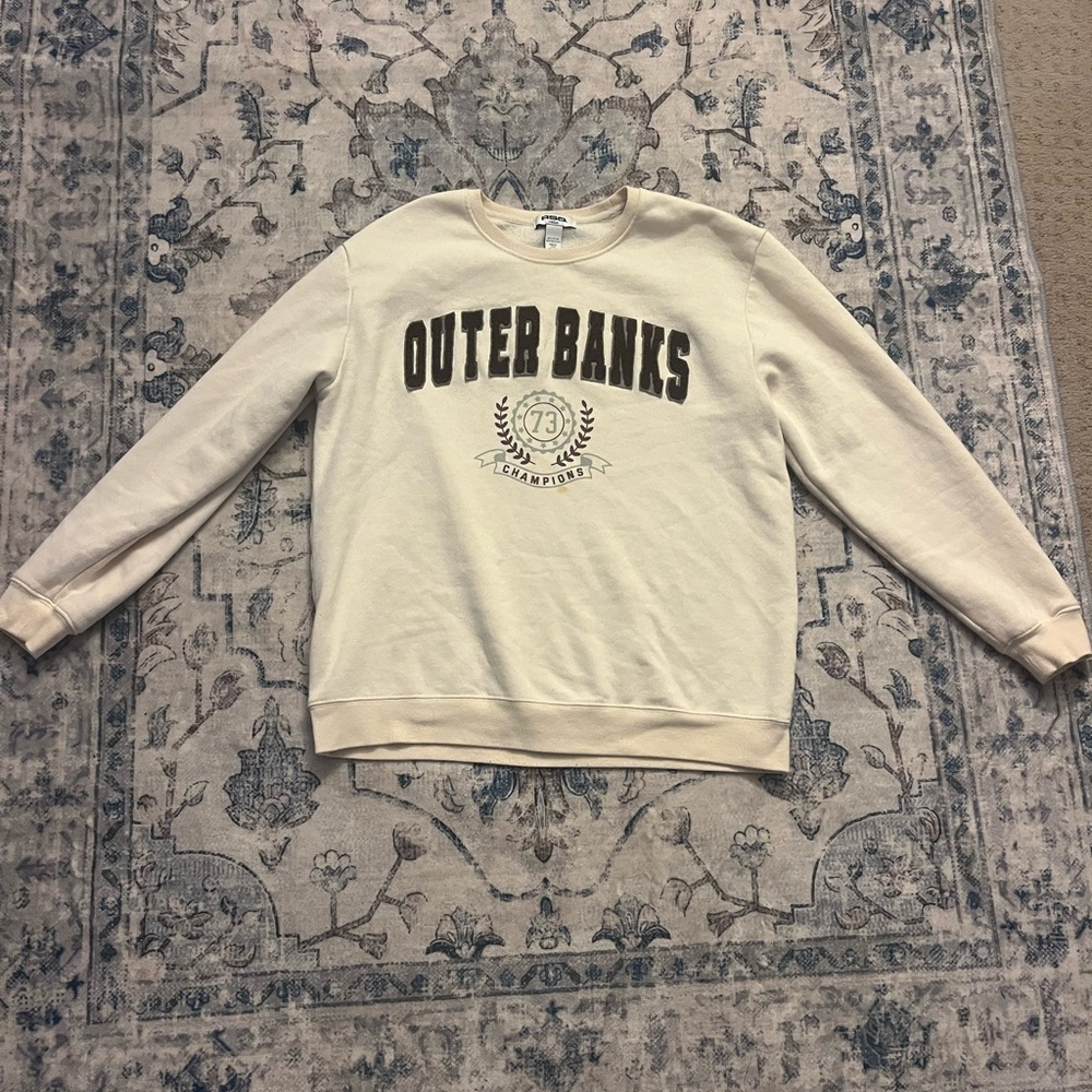 RSQ Cream Crewneck Men's Sweater